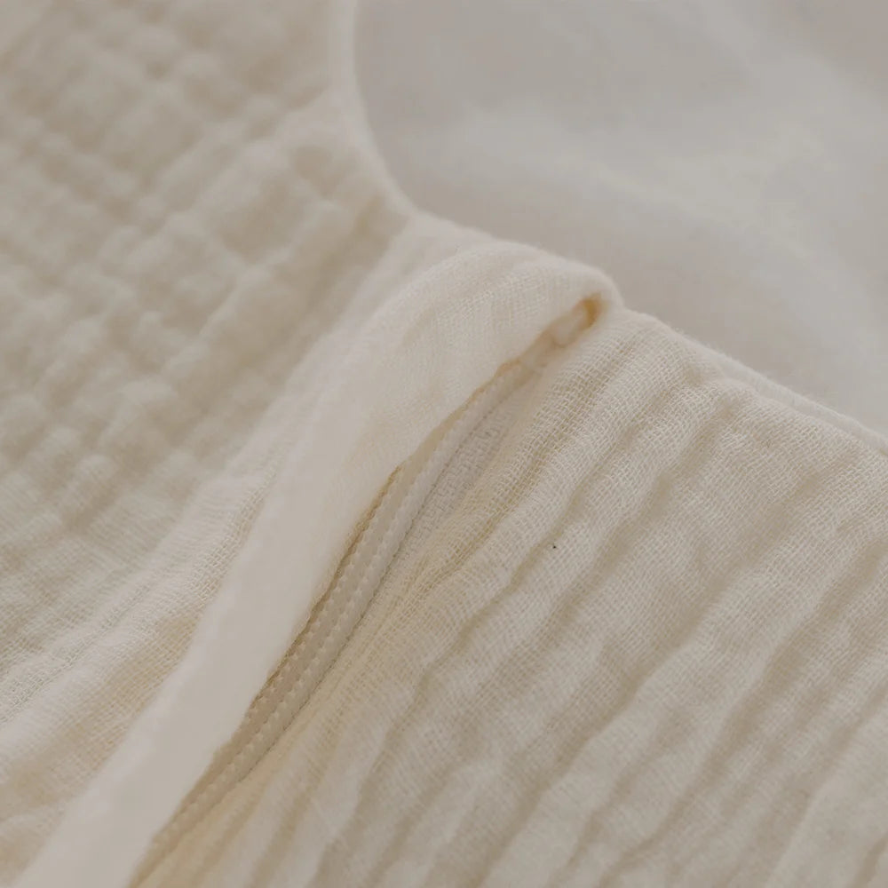 Sommerschlafsack Baumwoll-Musselin Beige