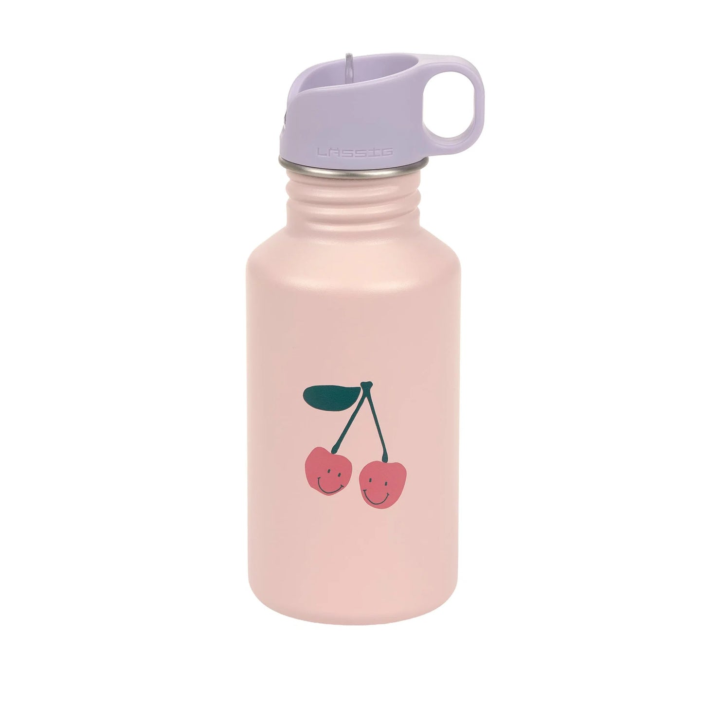 Edelstahl Kinder Trinkflasche 500 ml - Happy Fruits, Kirsche