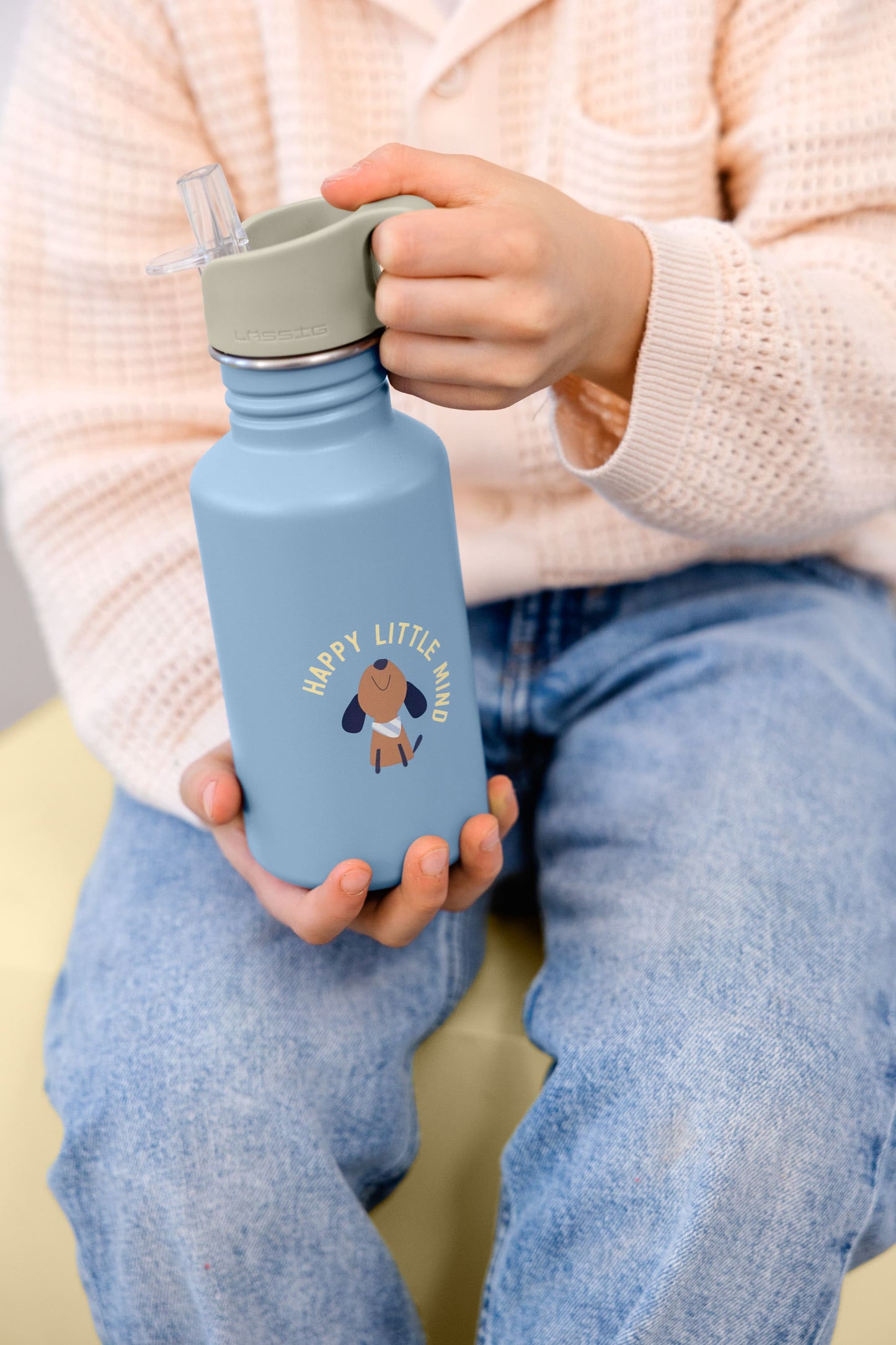 Lässig Edelstahl Trinkflasche Party Blue/Green 500 ml