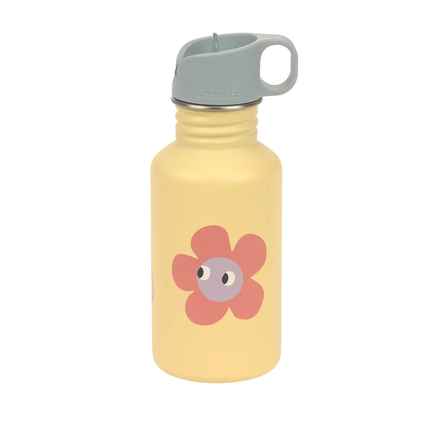 Edelstahl Kinder Trinkflasche 500 ml - Happy Trails, Blume