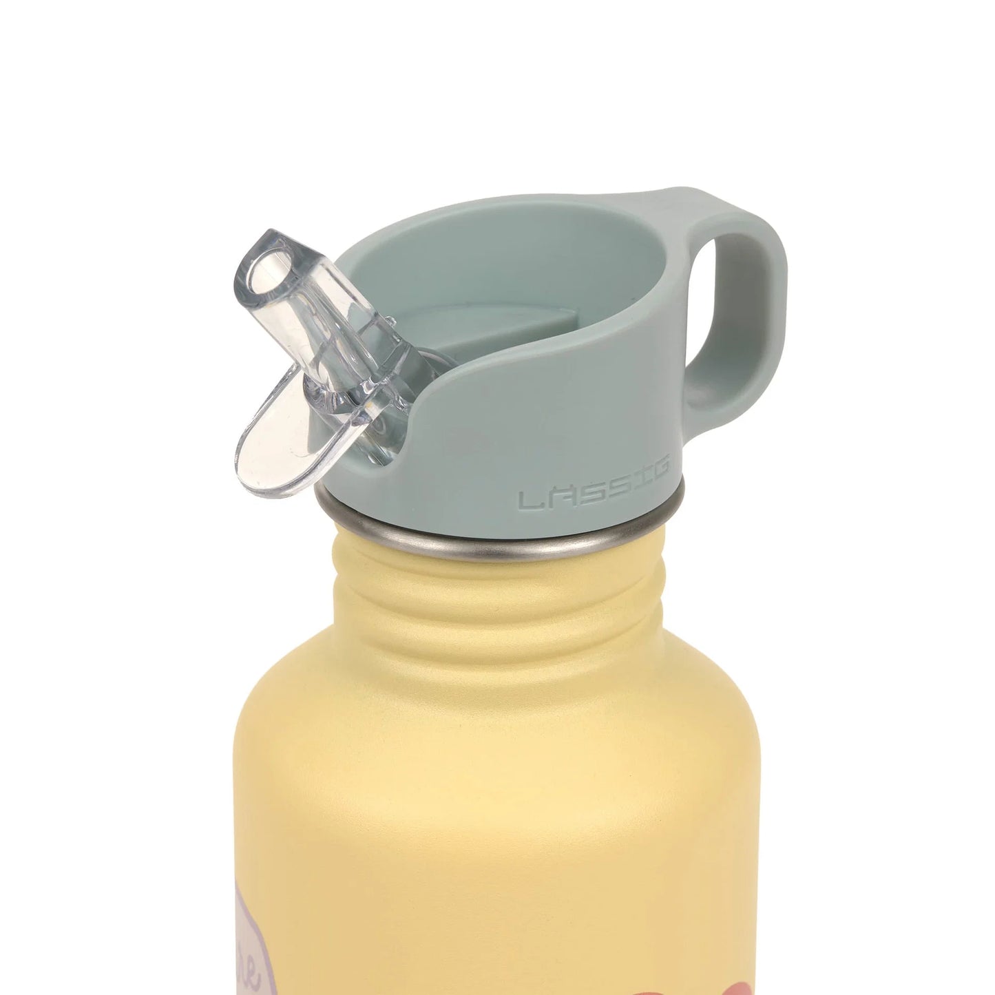 Edelstahl Kinder Trinkflasche 500 ml - Happy Trails, Blume