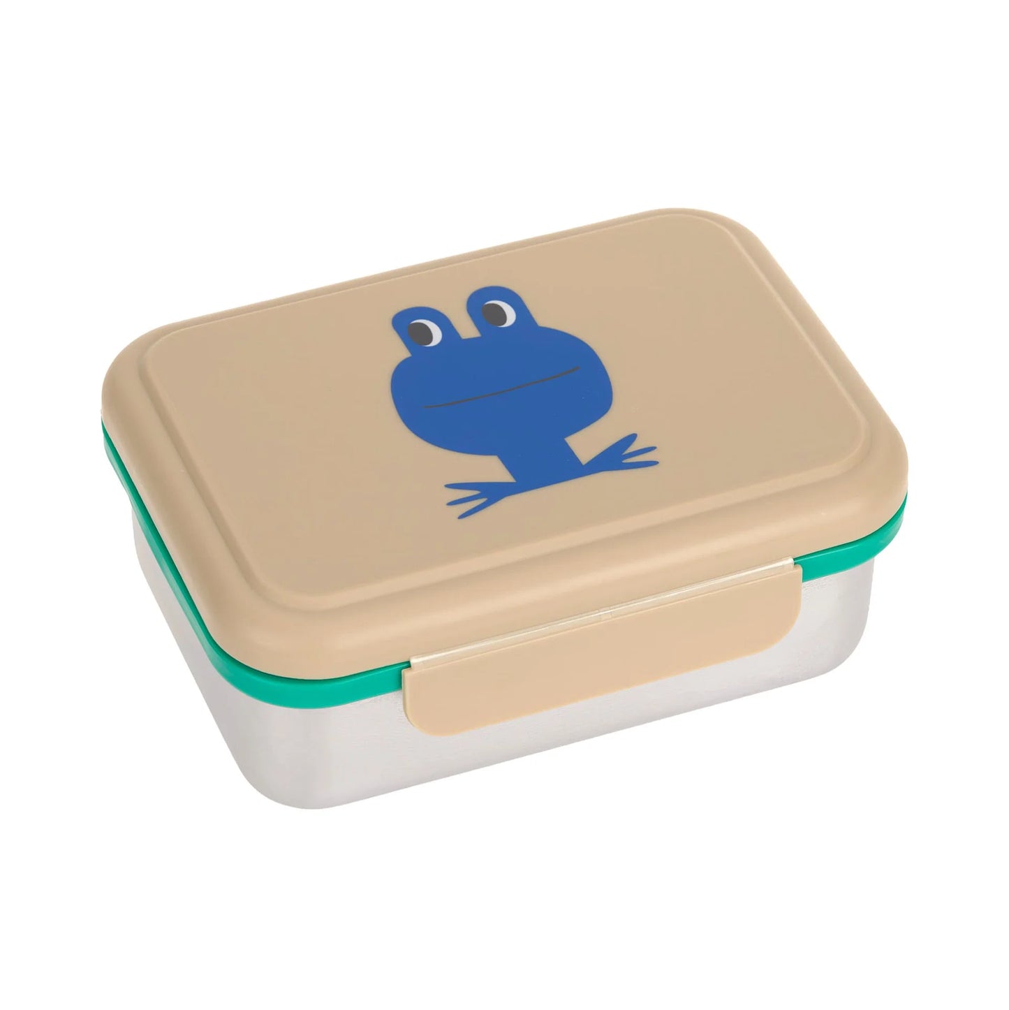 Brotdose Kinder - Edelstahl Lunchbox, Happy Trails Frosch