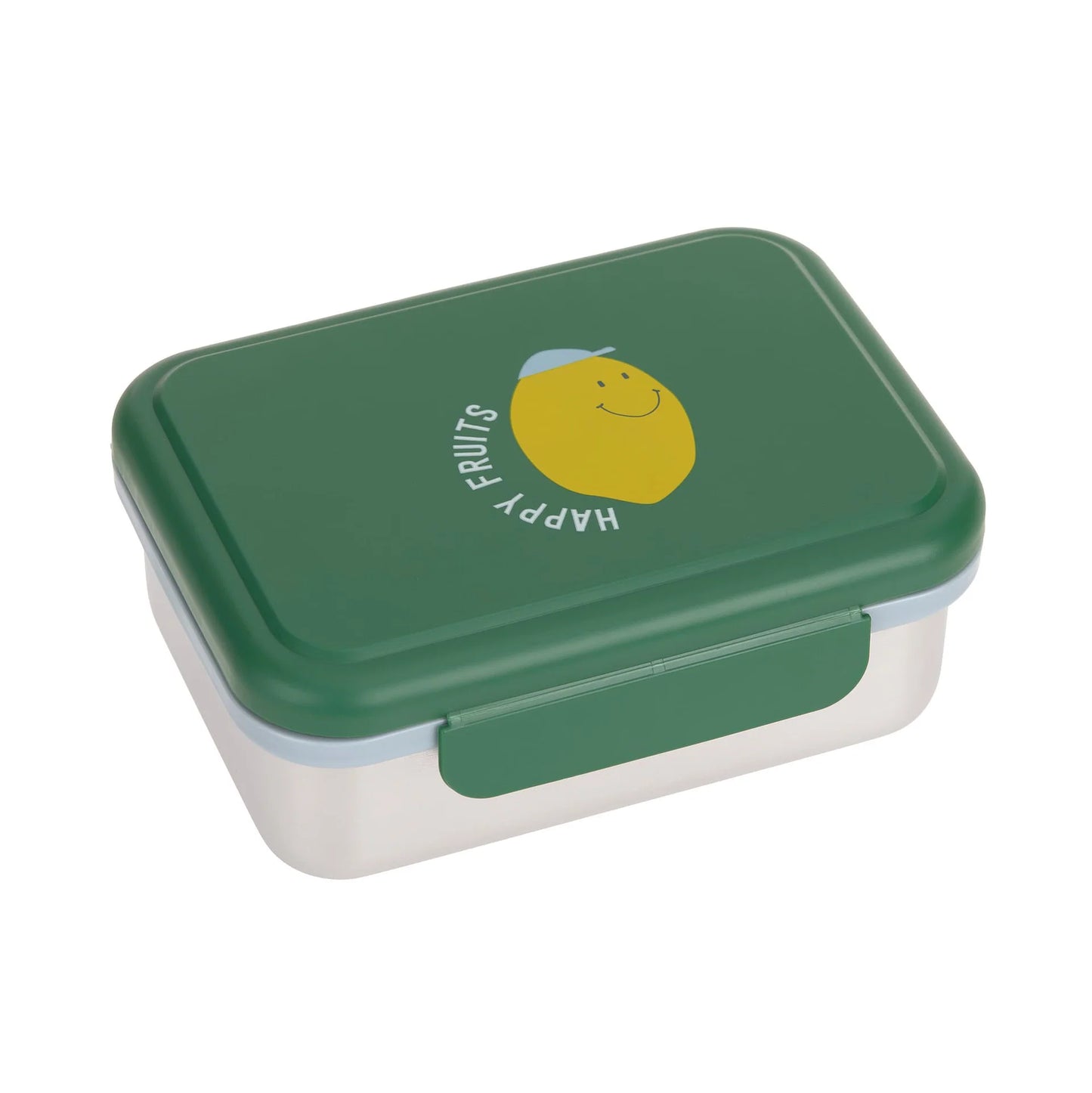 Brotdose Kinder - Edelstahl Lunchbox, Happy Fruits Zitrone