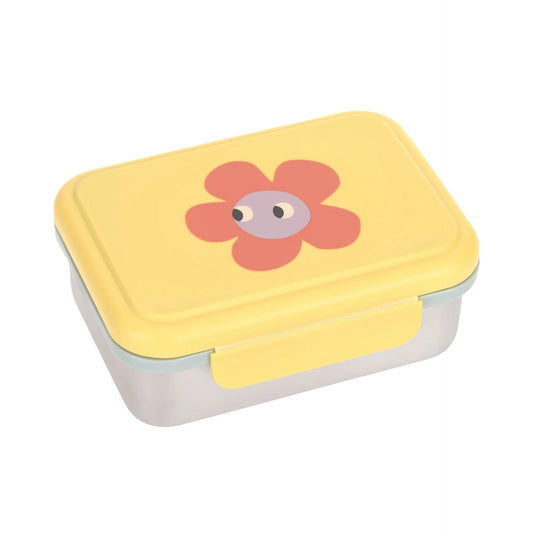Brotdose Kinder - Edelstahl Lunchbox, Happy Trails Blume