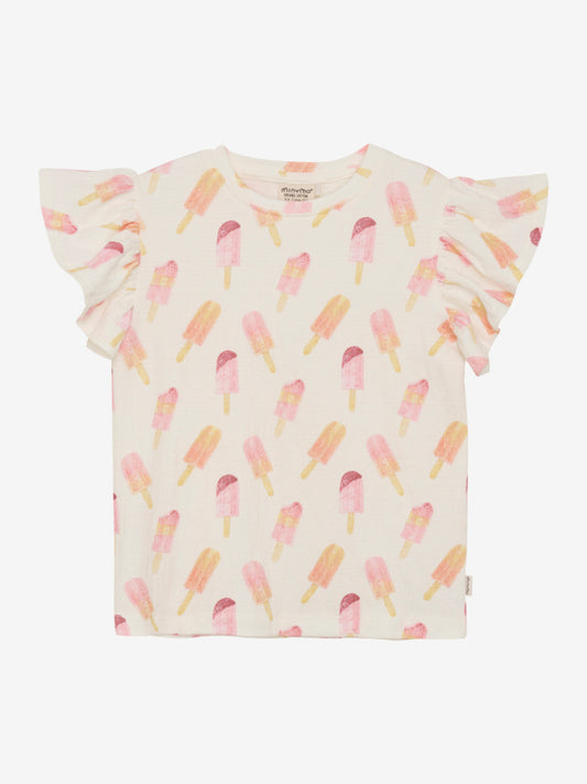 T-Shirt mit Eis Print