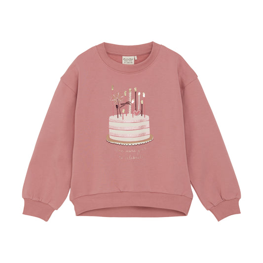 Minymo Geburtstags Sweatshirt- Dusty Rose