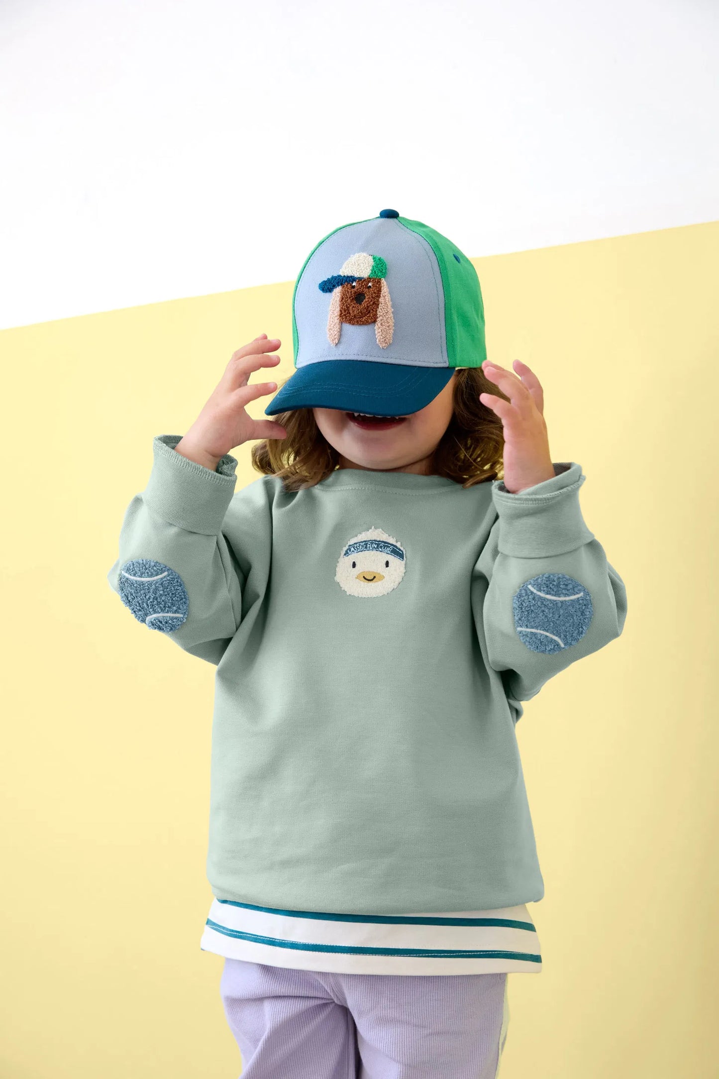 Kinder Pullover - Bio Baumwolle, Ente, Granit Grün