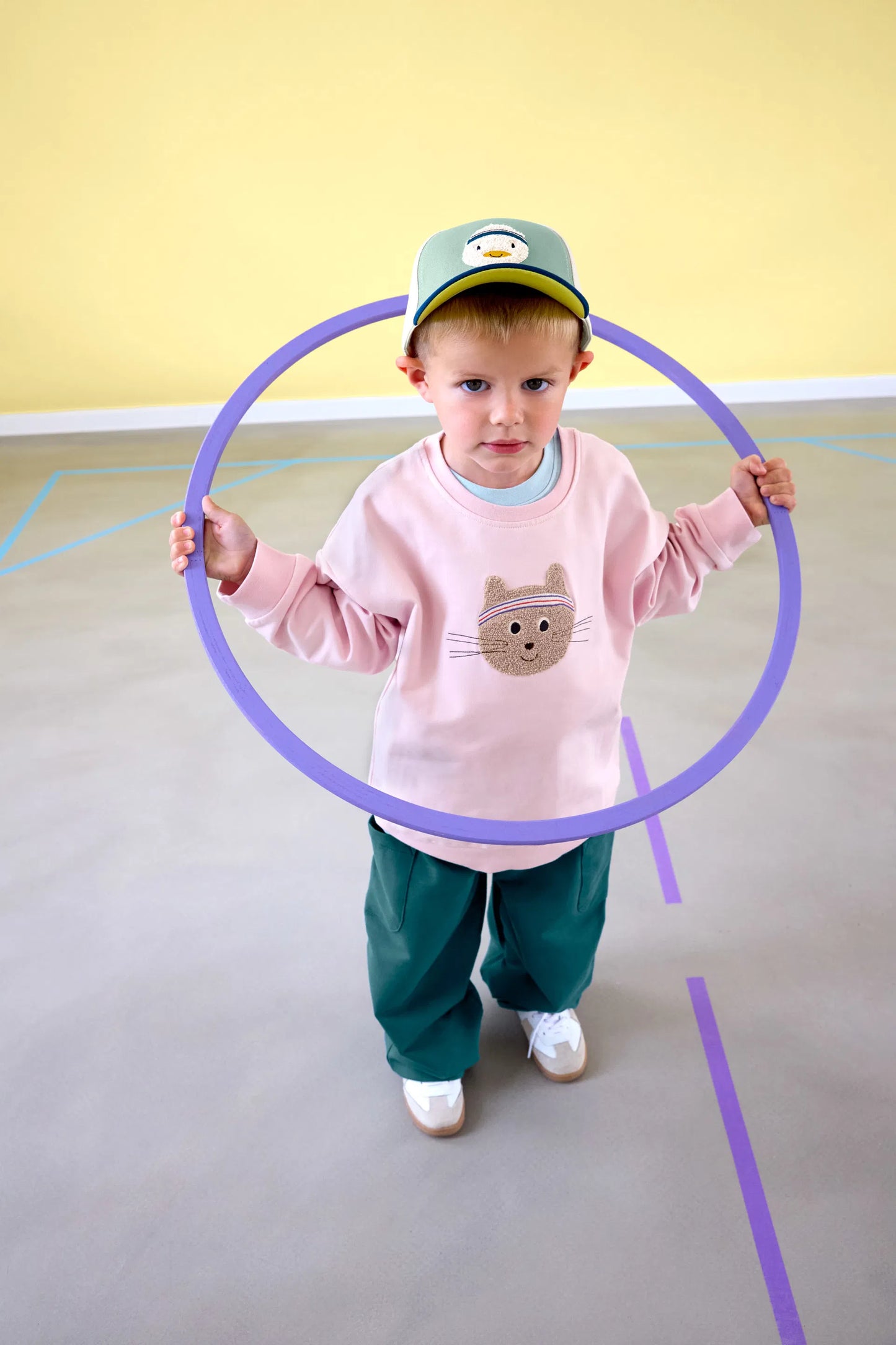 Basecap Kinder - Ente, Grün 52-56