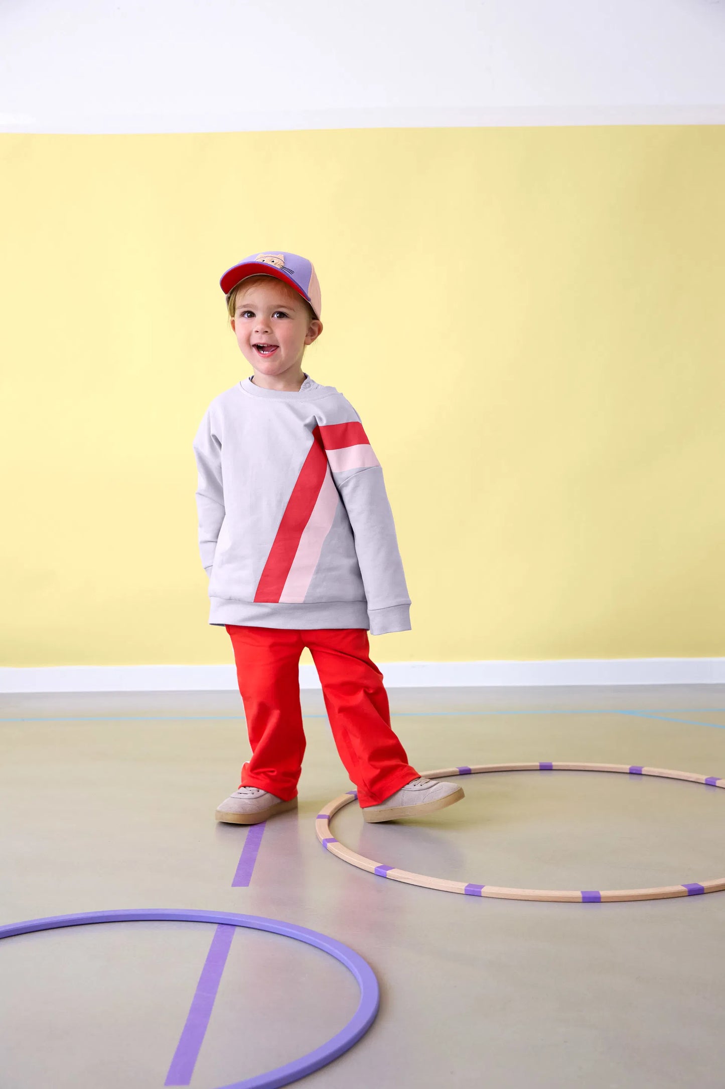 Basecap Kinder - Katze, Rosa