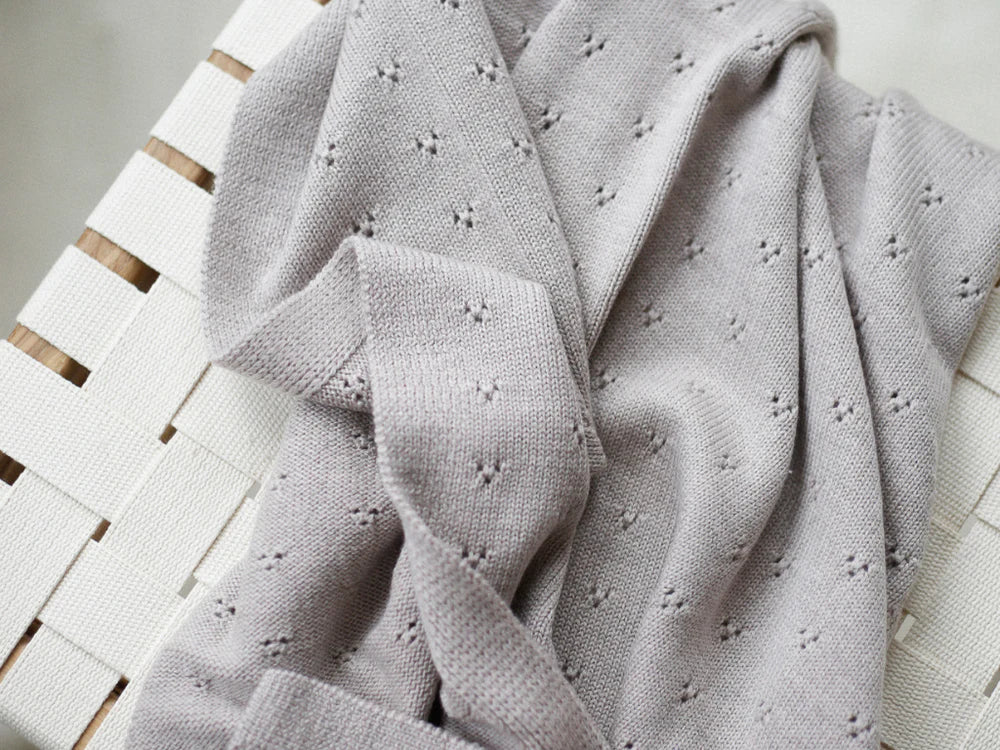 Kuscheldecke Ida 100% Merinowolle Camel Melange