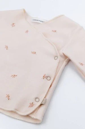 Wickelshirt aus Bambus 50/56 Olives Puderrosa