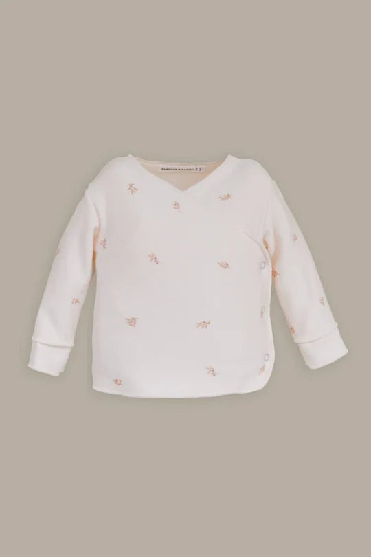 Wickelshirt aus Bambus 50/56 Olives Puderrosa