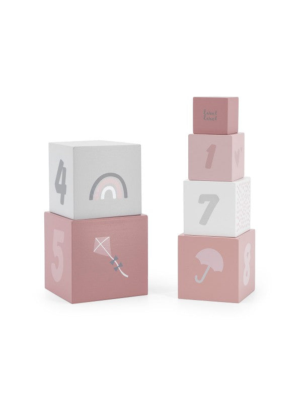 Stacking Blocks Numbers - Pink