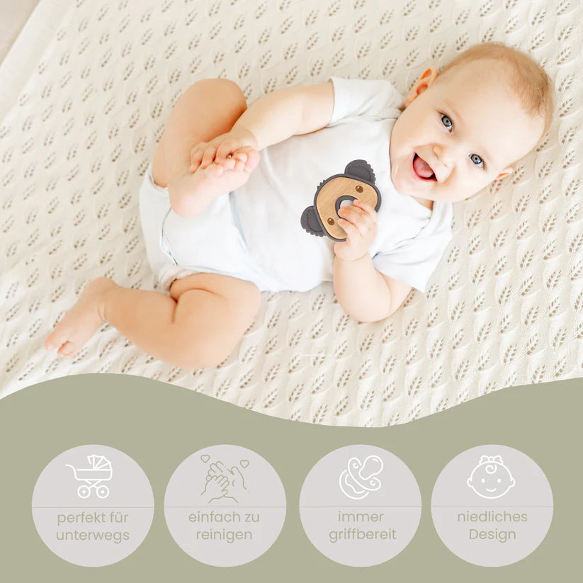 BOBY´S  Beißring Kauspielzeug & Zahnungshilfe Grau