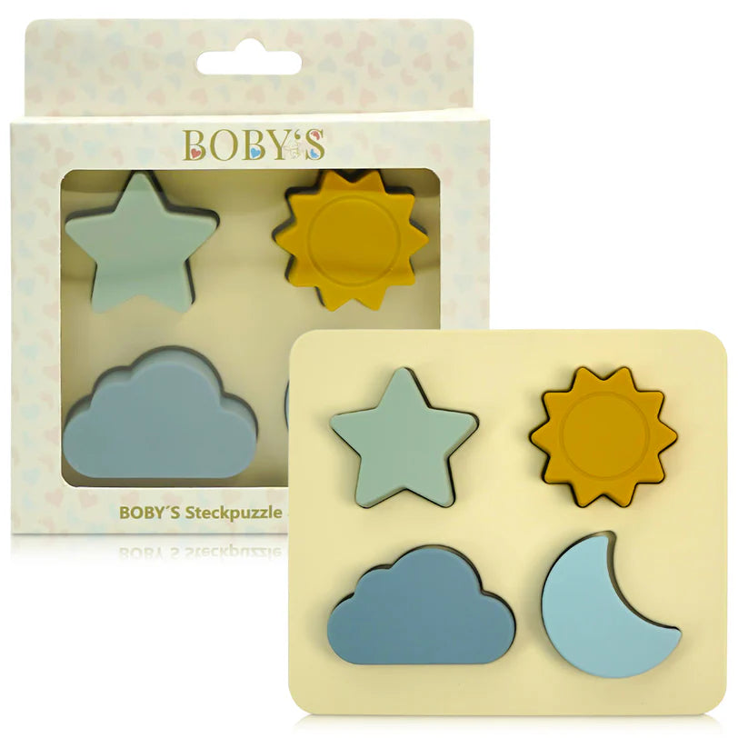 BOBY´S  Montessori Silikonpuzzle Himmel-Motiv