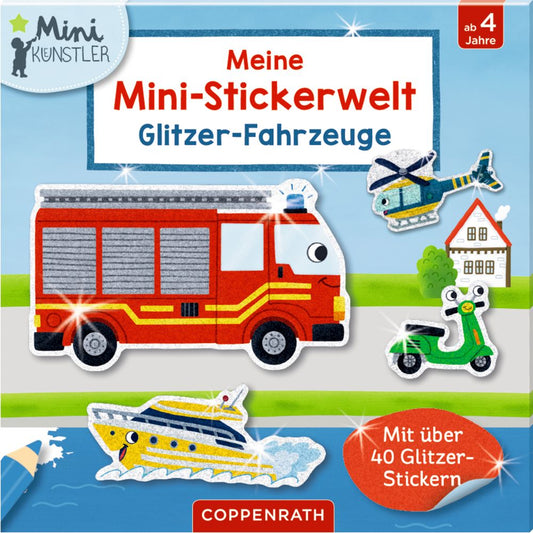 Meine Mini-Stickerwelt: Glitzer-Fahrzeuge
