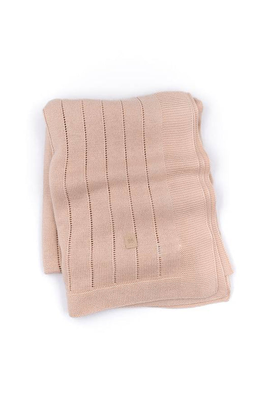 Strickdecke Sommer rosa