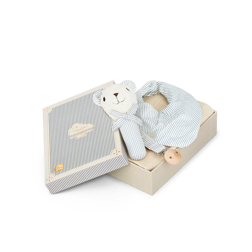 Camcam Baby Essentials Geschenkbox - Classic Stripes Blue