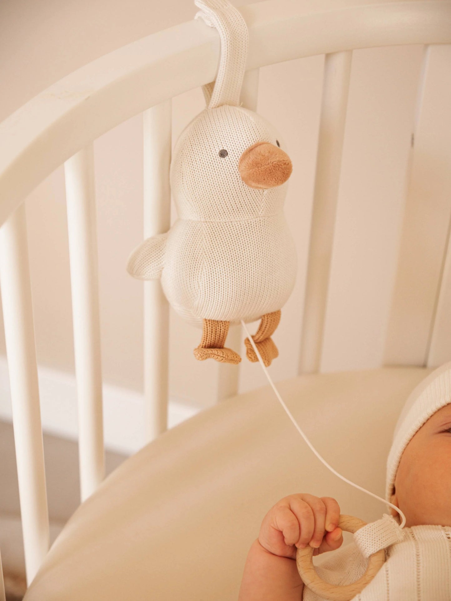 Spieluhr Duck gestrickt