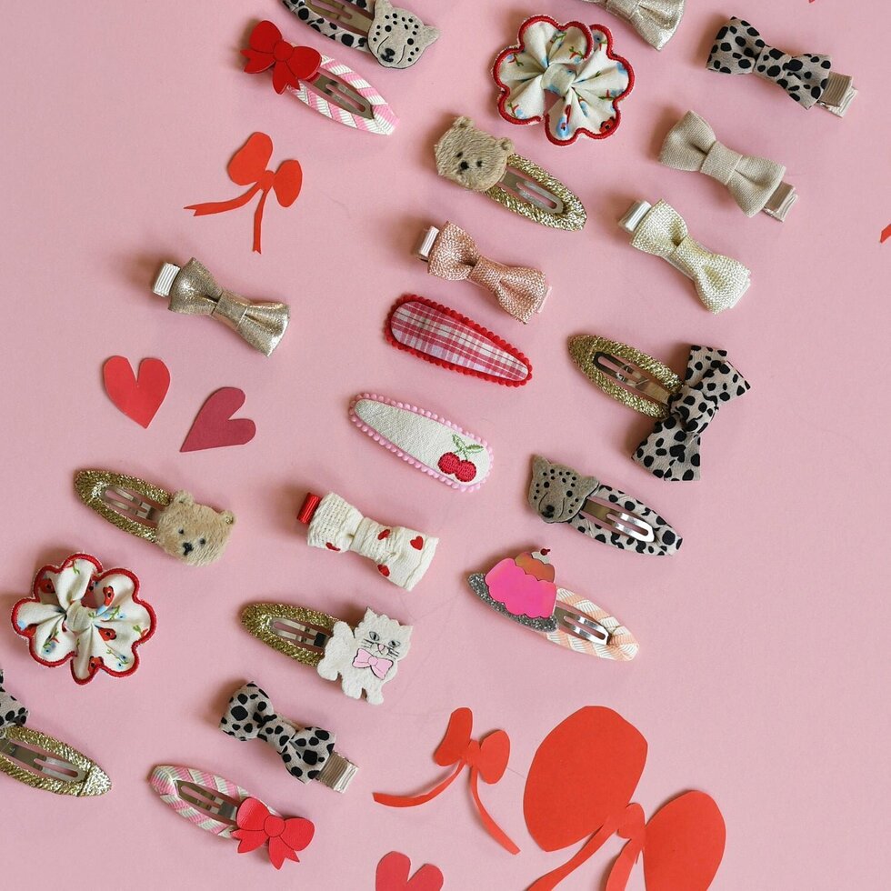 Cutesy Mini Bow Clip Set