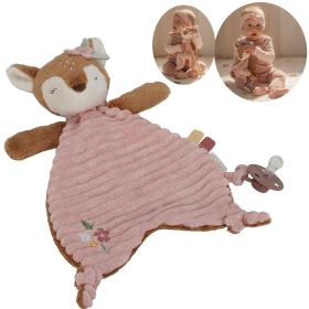 Kuscheltuch - rosa - Reh Fairy Garden