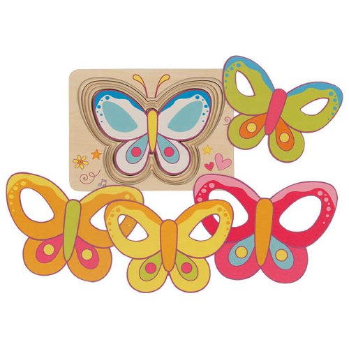 Schichtenpuzzle Schmetterling
