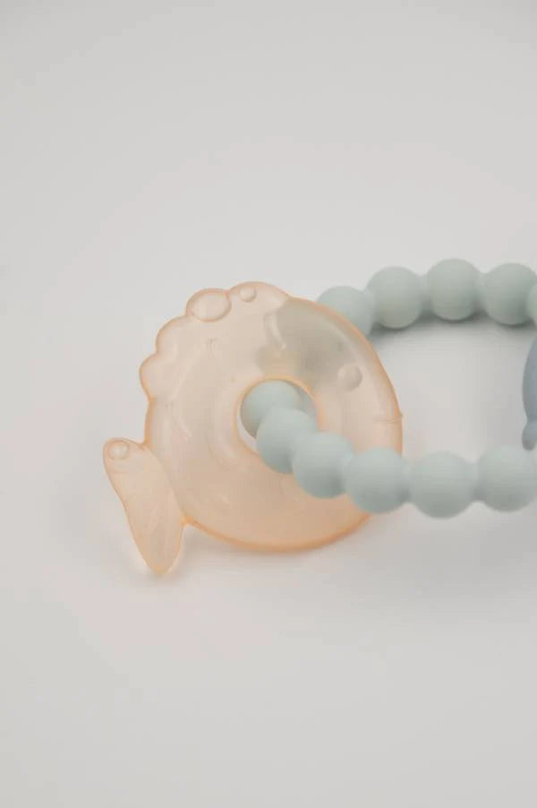 Beißring Bär und Fisch - Soft Blue