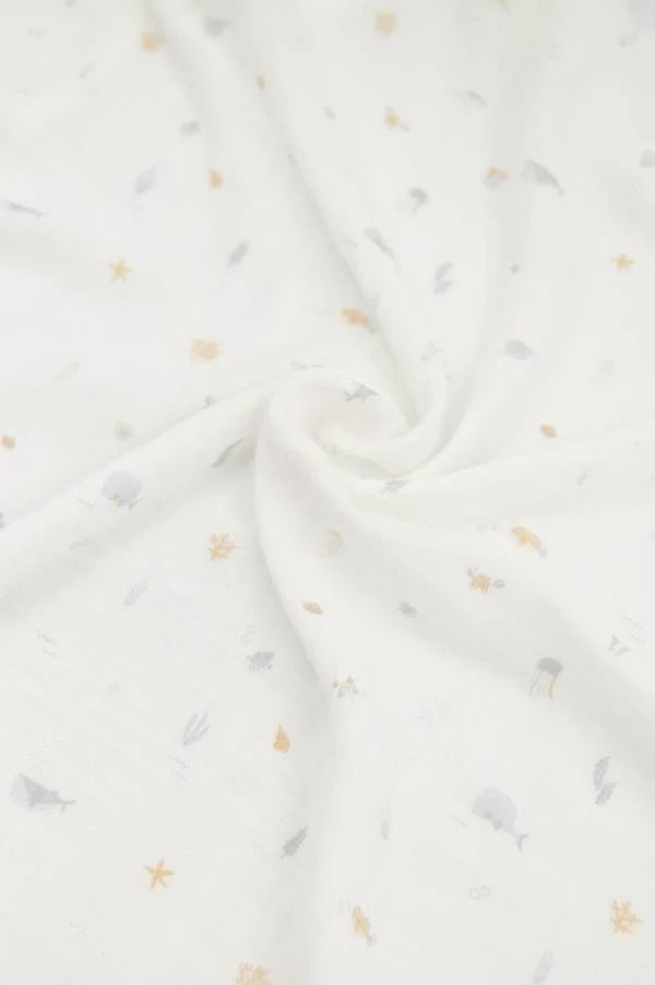 Bamboom Swaddle XL einzeln - 120x120cm - SEALIFE