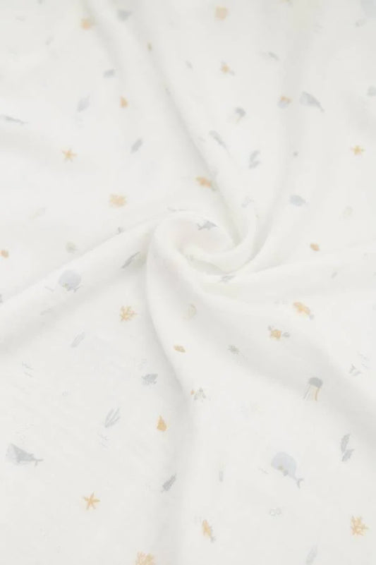 Bamboom Swaddle XL einzeln - 120x120cm - SEALIFE