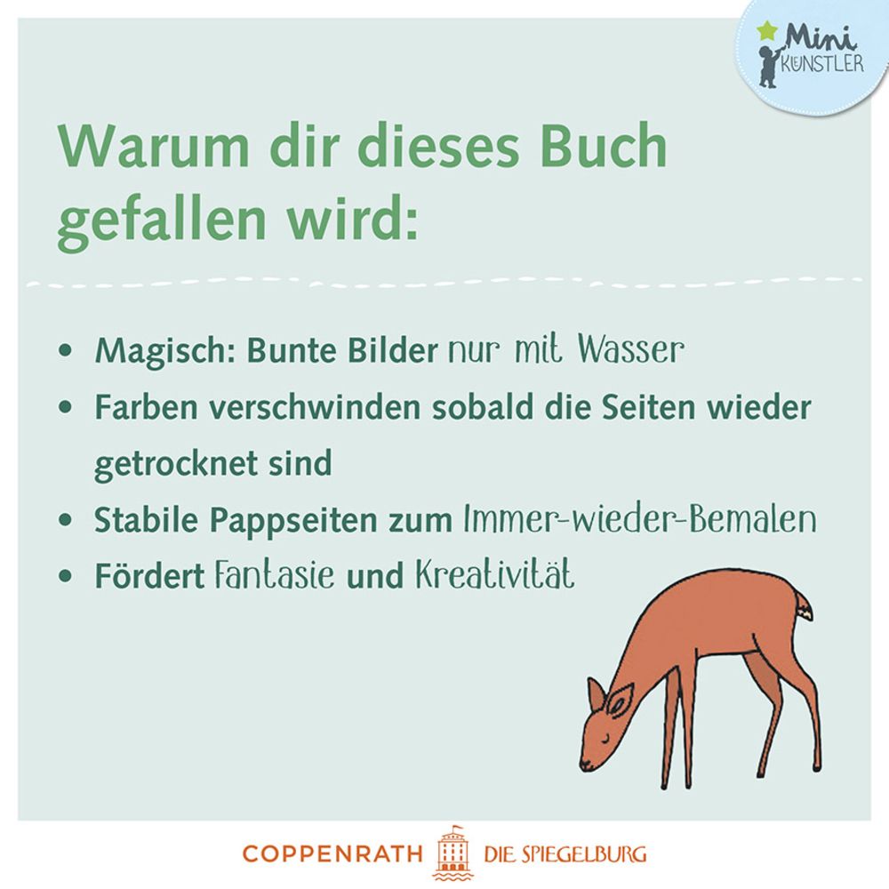 Mein 1. Wasser-Malspaß: Waldtiere (Mini-Künstler)