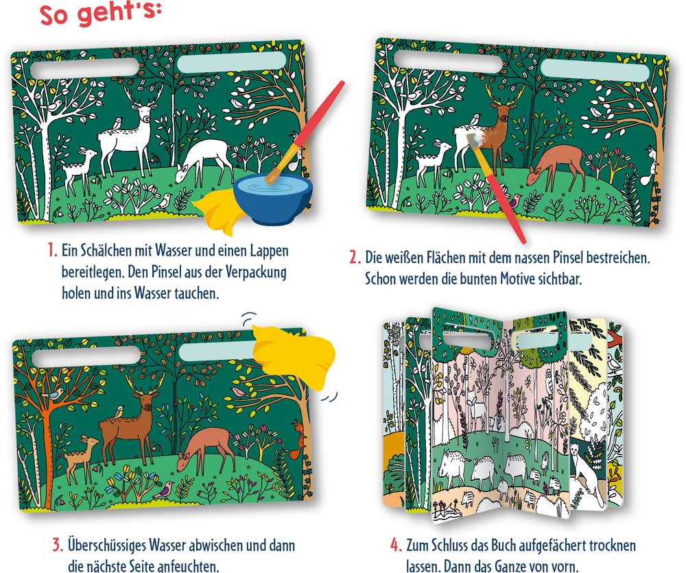 Mein 1. Wasser-Malspaß: Waldtiere (Mini-Künstler)