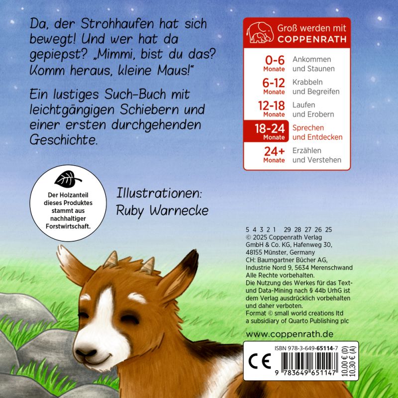 Komm heraus, kleine Maus! Bist du im Streichelzoo?