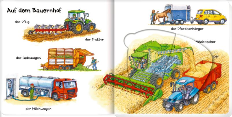 Löschen, baggern, pflügen: Mein Fahrzeuge-Klappenbuch