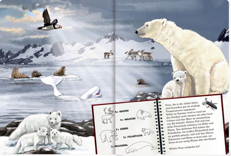 Mein riesengroßes WimmelSuchBuch: Tiere in aller Welt