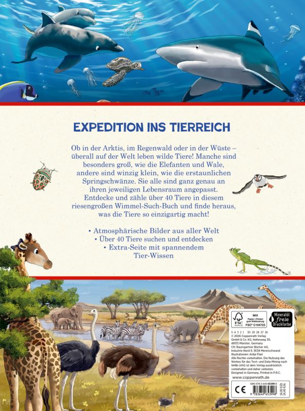 Mein riesengroßes WimmelSuchBuch: Tiere in aller Welt