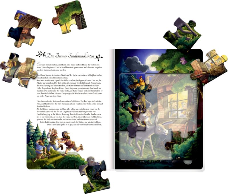 Mein erstes Märchen-Puzzlebuch - Buch mit 4 Puzzles