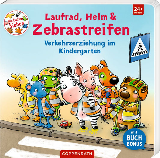 Laufrad, Helm & Zebrastreifen - Die Lieben Sieben (BuchBonus)