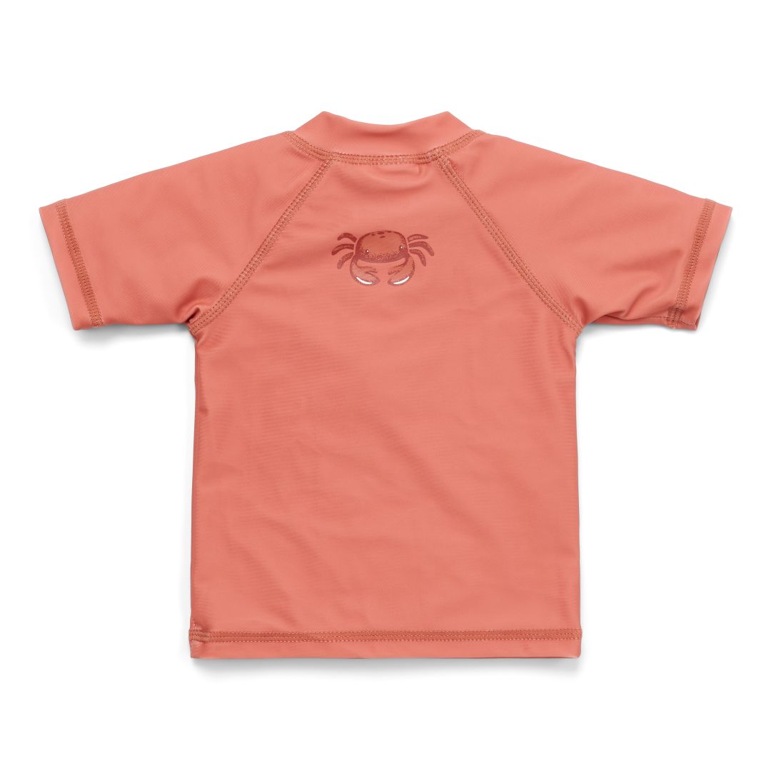 Kurzärmeliges Bade T-Shirt Coral