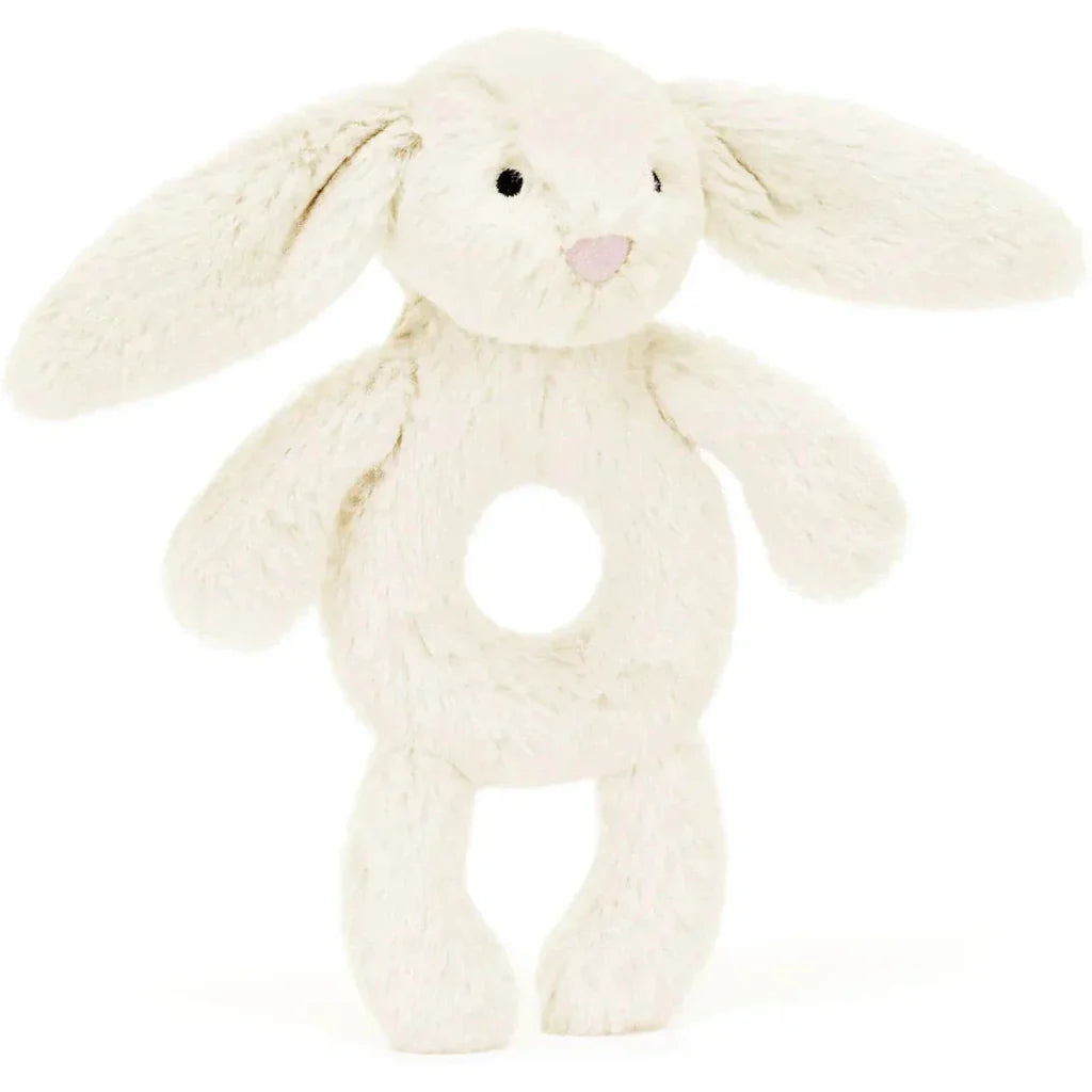 Bashful Cream Bunny Ring Rattle