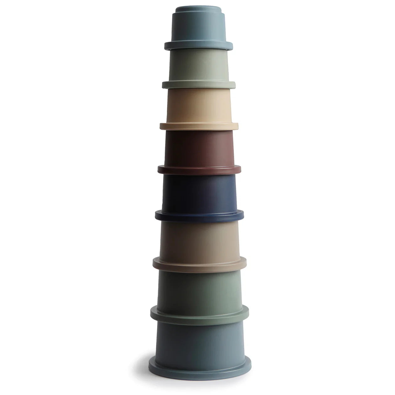 Mushie Stacking Cups Toy -verschiedene Farben