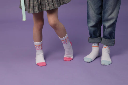 Socken Schulkind Pink & Blau verschiedene Größen
