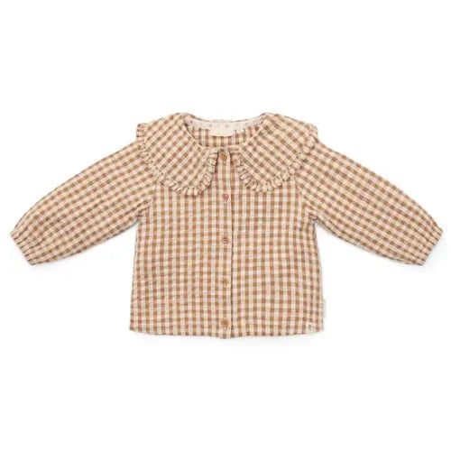 Little Dutch Bluse- brown Check