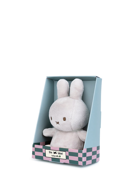 Lucky Miffy Sitting Grey in giftbox - 10cm - 4"