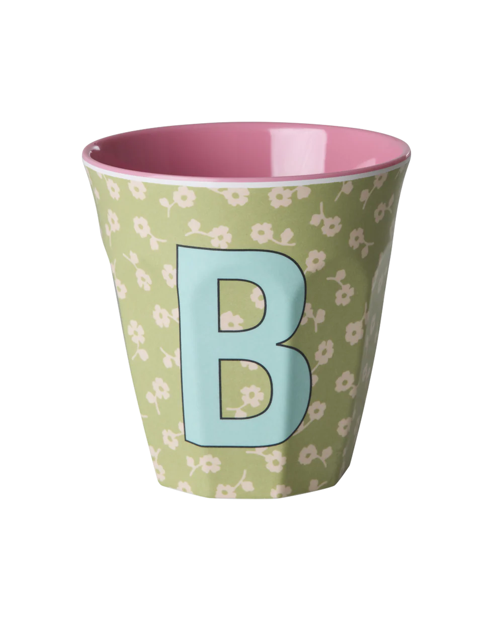 Melamine Becher verschiedene Buchstaben Blumen