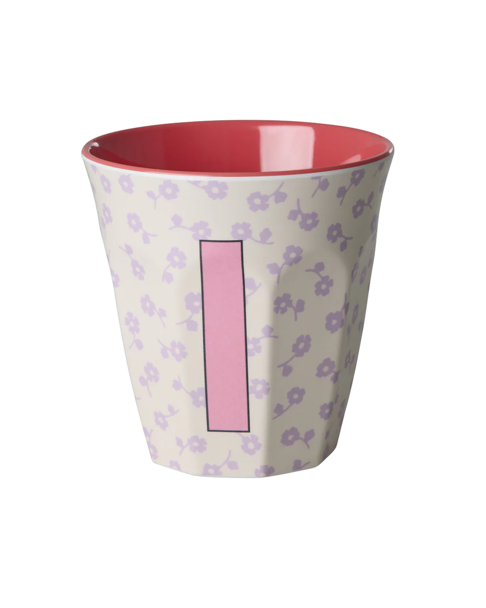 Melamine Becher verschiedene Buchstaben Blumen