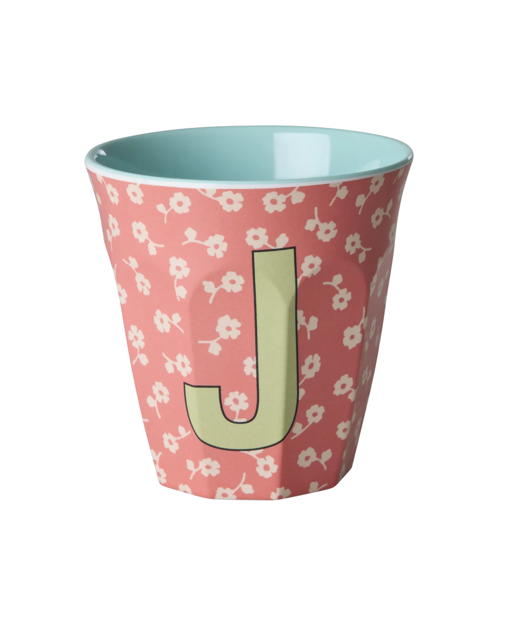 Melamine Becher verschiedene Buchstaben Blumen