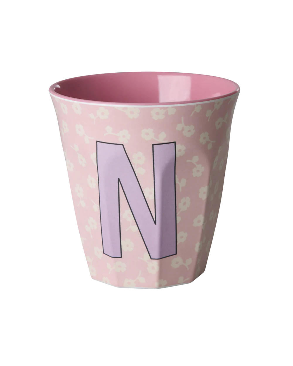 Melamine Becher verschiedene Buchstaben Blumen