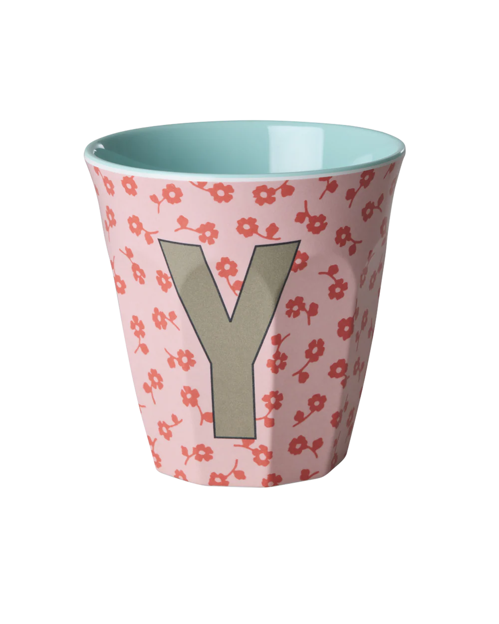 Melamine Becher verschiedene Buchstaben Blumen