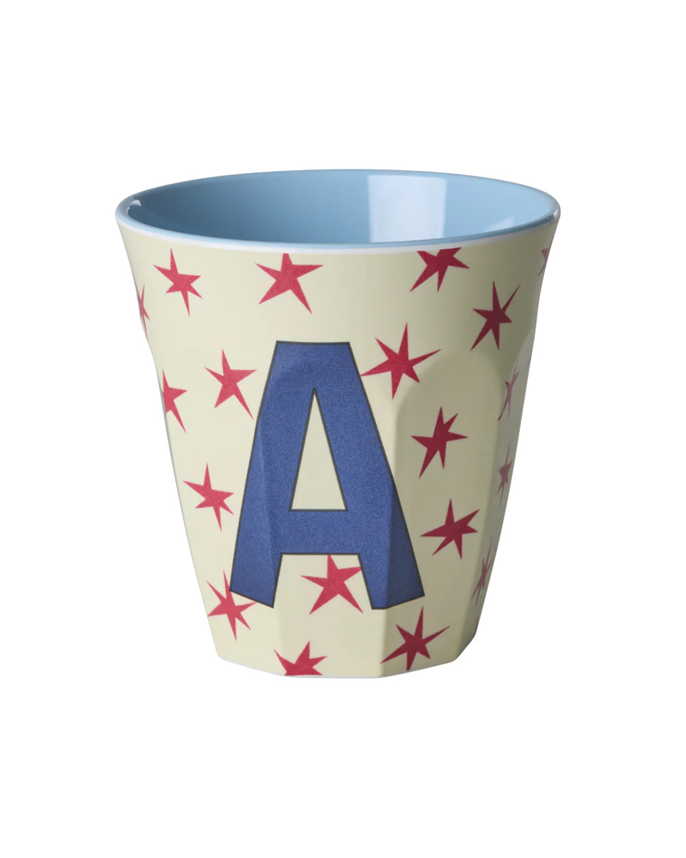 Melamine Becher verschiedene Buchstaben Sterne