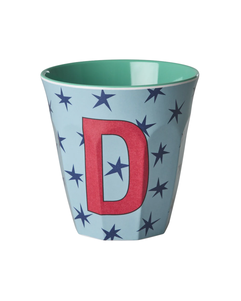 Melamine Becher verschiedene Buchstaben Sterne